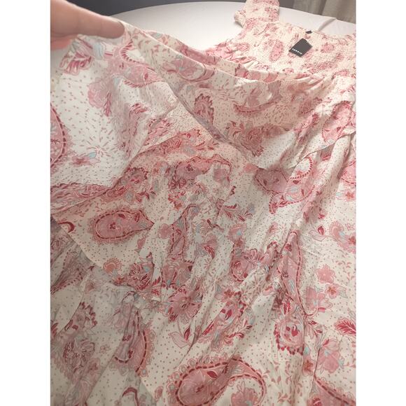 Torrid NWT Maxi Dress Challis Off Shoulder Tulip Hem Dress Paisley Women Large - Picture 3 of 9